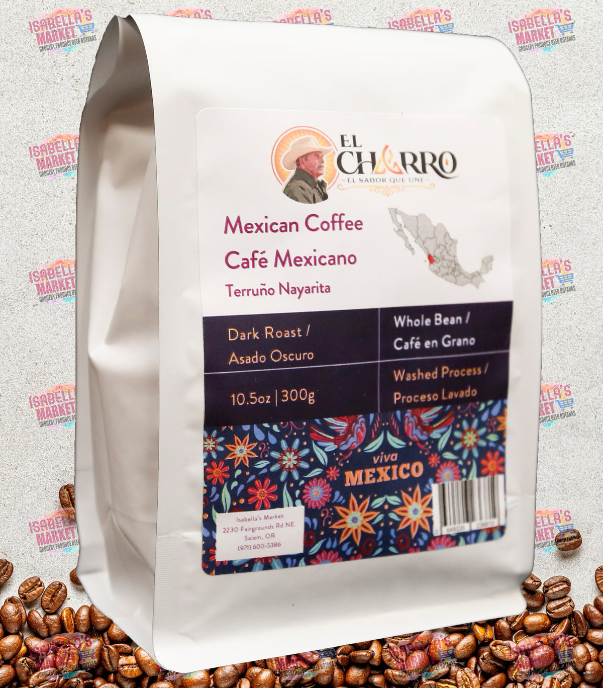 EL CHARRO Caffe Asado Oscuro Grano